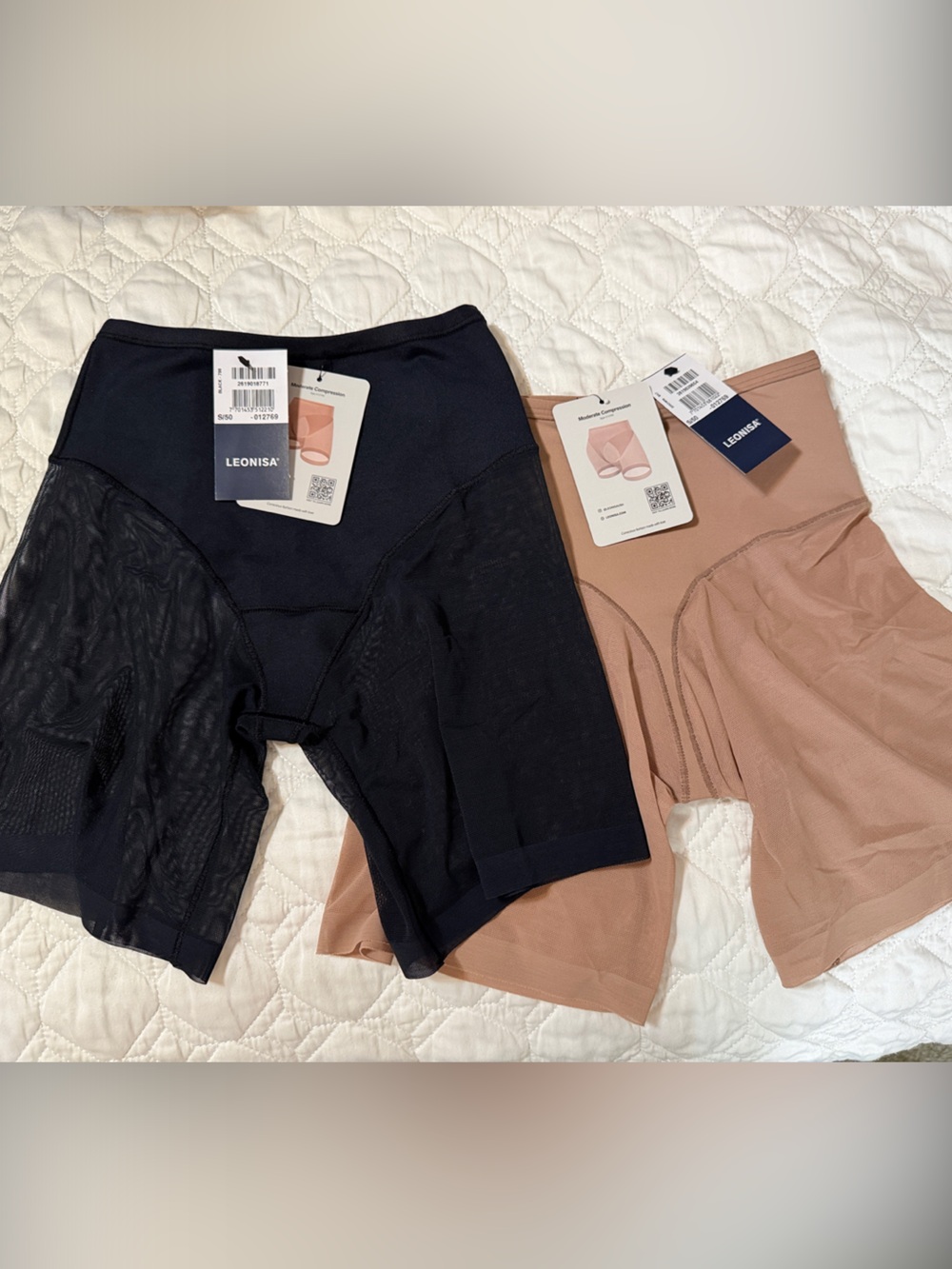 NWT LEONISA SHEER SHAPER SHORT - 2 PACK